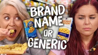 Ultimate BRAND NAME vs GENERIC Food Challenge Cheat Day [upl. by Mathre971]