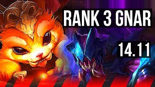 GNAR vs REKSAI TOP  Rank 3 Gnar 938 Rank 22  NA Challenger  1411 [upl. by Shurlock]