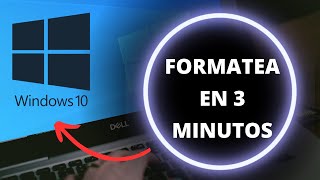 COMO FORMATEAR UNA PC WINDOWS 10 ✅ [upl. by Cypro126]