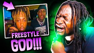 JUICE WRLD IS A FREESTLYE GOD quotUnseen Juice WRLD and Ski freestylequot REACTION [upl. by Llenej]