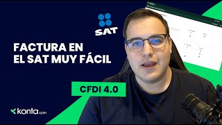 ¡Factura con CFDI 40 en MENOS de 5 minutos 😱  Factura SAT México 2022 [upl. by Aynekat]