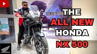 HONDA NX 500 2024 walkaround review  best adventure tourer  First impression  Honda Big Wing [upl. by Aisorbma94]