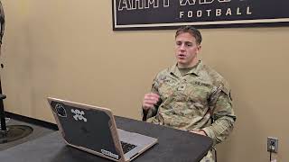 Update from Army Jr ILB 53 Kaleb Fortner from Knoxville TN on Air Force Week [upl. by Dinnage]