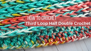 Third Loop Only Half Double Crochet [upl. by Alrahs]