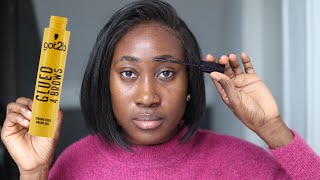 got2b GLUED 4 BROWS Application and Review  How to Use Brow Gel [upl. by Anoik]