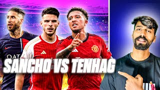 Manchester United Humbled by Arsenal  Ten hag vs Jadon Sancho  Sergio Ramos  Barcelona  Divyansh [upl. by Niwhsa352]