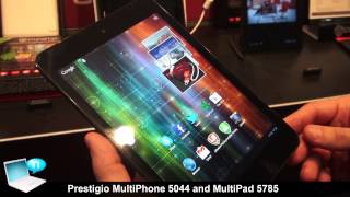 Prestigio MultiPhone 5044 smartphone and MultiPad 5785 tablet [upl. by Puduns961]