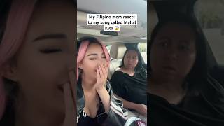 Filipino mom reaction to Tagalog inspired song 🤭 music filipino reaction musicartist [upl. by Ornie]