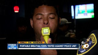 Portable breathalyzers tested against police unit [upl. by Ykcin]