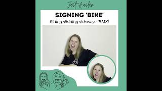 Auslan  NonManual Features NMF using sign bike [upl. by Telfer]