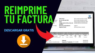 🔃Cómo RECUPERAR una factura electrónica 📑  DESCARGAR nuevamente una FACTURA desde el SAT paso paso [upl. by Markiv395]