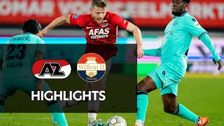 Highlights AZ  Willem II  Eredivisie [upl. by Auqinom541]