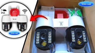 DUAL LENS PTZ WIFI SECURITY CAMERA  BEST WIFI DUAL CAMERA  UNBOXING  REVIEW [upl. by Cynar]