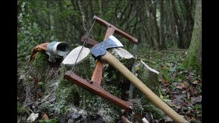 Woodland Camp Coppice Work and Cooking [upl. by Dorlisa]