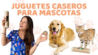 JUGUETES CASEROS Y FÁCILES PARA PERROS Y GATOS  Lauvet [upl. by Aletse]