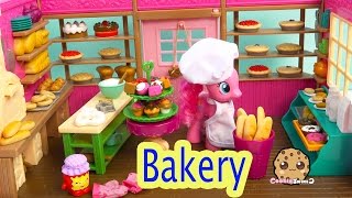 Lil Woodzeez Tickle Your Taste Buds Cupcake Bread Bakery Playset with My Little Pony Pinkie Pie [upl. by Eng]