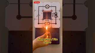 NTC Thermistor Temperature sensor Fire sensor experiment science physics thermistor fire asmr [upl. by Icnan]