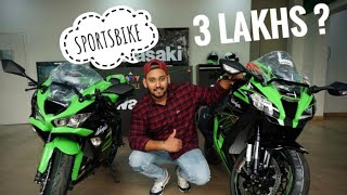 cheapest kawasaki superbikes only 3 lakhs  😱😱😱 kawasaki ninja superbikes india zx10r [upl. by Thilda683]