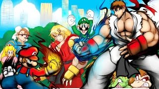 Super Smash Bros for 3DS  Online Battles 32 Mario VS Ryu [upl. by Aleehs]