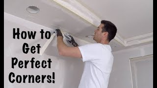 HOW TO TAPE DRYWALL INSIDE CORNERS [upl. by Siugram71]