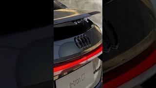 The Audi RS etron GT active rear spoiler European model shown [upl. by Nadirehs]