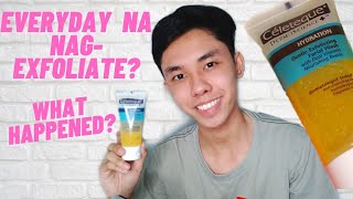 CELETEQUE FACIAL SCRUB REVIEW  SKINCARE ROUTINE  Michael Lanuza [upl. by Bluh]