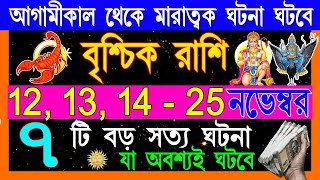 বৃশ্চিক রাশি নভেম্বর মাসে এই ঘটনাগুলি ঘটবেইVrischik Rashi November 2024Vrischik Rashi2024Scorpio [upl. by Yart969]