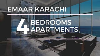 Emaar Karachi  4 Bedrooms Luxury Apartment  Emaar Tower Karachi Building a House [upl. by Neeham]