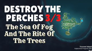 Destroy The Perches 33 Genshin Impact  The Sea Of Fog And The Rite Of The Trees Genshin Impact [upl. by Llerrehs]