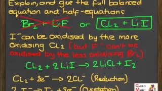 ES Oxidation of Halide Ions [upl. by Tumer]