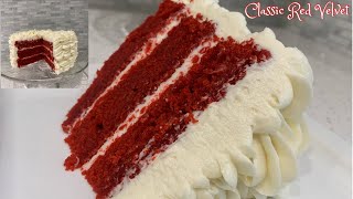 Red Velvet Sheet Cake Recipe Demonstration  Joyofbakingcom [upl. by Lessur]