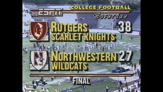 Rutgers vs Northwestern Football 1989 [upl. by Wachtel]