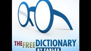 The Free Dictionary App Review for IPhone [upl. by Arayk]