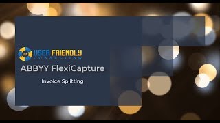 ABBYY FlexiCapture  Invoice Splitting [upl. by Hueston]