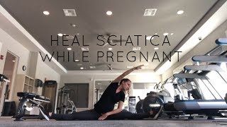 Sciatica Stretches PREGNANCY Third Trimester [upl. by Lenroc438]