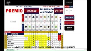 Quiniela de la Liga MX en Excel [upl. by Achorn]