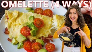 Easy Omelette Recipe 4 Ways [upl. by Brade421]