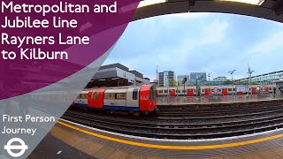 London Underground First Person Journey  Rayners Lane to Kilburn [upl. by Hammer]