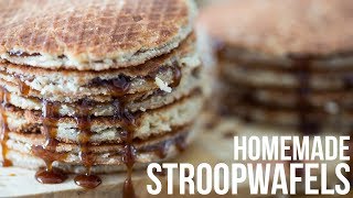 RECEPT Stroopwafels maken  OhMyFoodness [upl. by Adamo689]