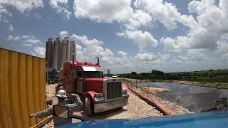 Texas Frac Sand Hauling  Backing up to the Silo [upl. by Sheldon948]