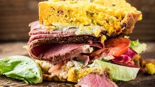 Sandwich mit Pastrami und Senfcreme I Mustard Lovers I FOODBOOM [upl. by Ociram]