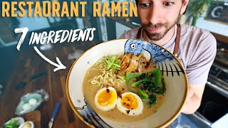 7 Ingredient Restaurant Style Ramen Amazing Recipe [upl. by Bush880]