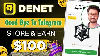 deNet storage app  New earning app today  A DePin Crypto Project  Earn Online QamarZiaAli [upl. by Nolyaj]