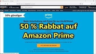 Amazon Prime Abo zum halben Preis So bekommt du 50 Rabatt auf Amazon Prime und Prime Video [upl. by Einnus733]