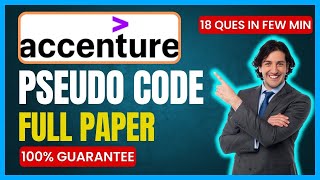 July Actual Question  Accenture Pseudo Code  Accenture Assessment Test 2024  UBK Anna [upl. by Ab]