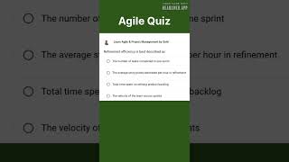 Refinement efficiency is best described as  Agile  Product Owner  Backlog Scrum Master  Metric [upl. by Sells]
