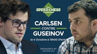 Speed Chess Championship le match Carlsen contre Guseinov [upl. by Granville931]