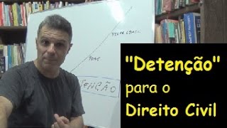 Detenção para o Direito Civil  É isso [upl. by Gustavo]