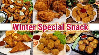 6 Tasty amp Easy Winter Special Snacks Recipes  Perfect For High Tea Snacks By Tasty Food With Maria [upl. by Kerns]