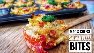 529 Mac amp Cheese Salami Pizza Bites [upl. by Sperling]